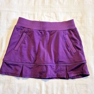 REI girls size 6- 7 purple tennis style skirt with modesty shorts EUC
